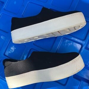 Opening Ceremony Black Slip-On Platform Sneakers